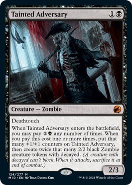 Tainted Adversary [MID - 124] - Cartes Sportives Rive Sud