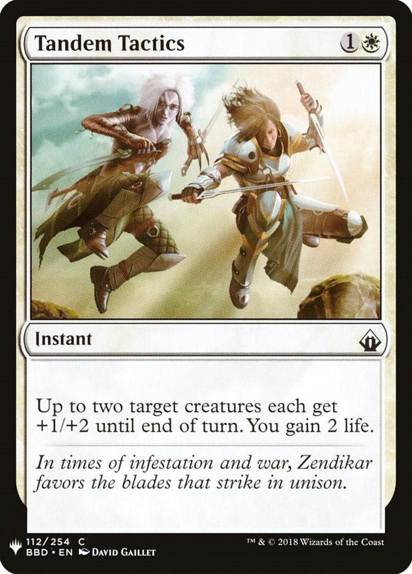 Tandem Tactics [LIST - 112] - Cartes Sportives Rive Sud
