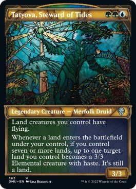 Tatyova, Steward of Tides (Textured Foil) [DMU - 362] - Cartes Sportives Rive Sud