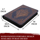 TCG Faux - Leather Trading Cards Binder Blue - Cartes Sportives Rive Sud