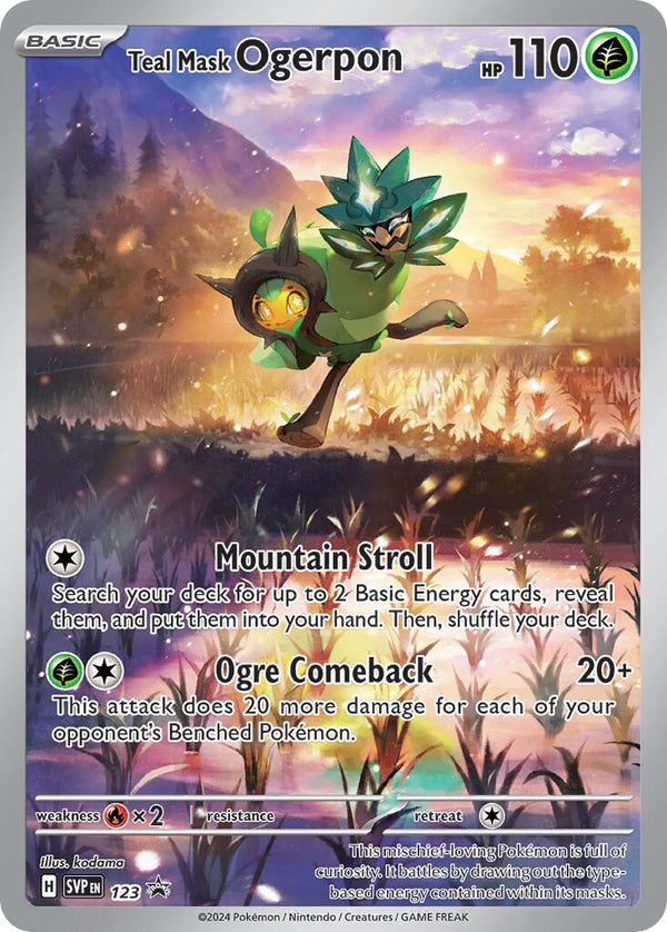 Teal Mask Ogerpon - 123 [SVP - 123] - Cartes Sportives Rive Sud