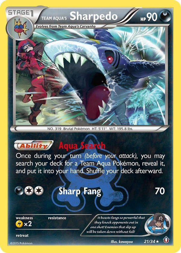 Team Aqua's Sharpedo [DCR - 21/34] - Cartes Sportives Rive Sud