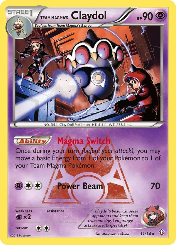 Team Magma's Claydol [DCR - 11/34] - Cartes Sportives Rive Sud
