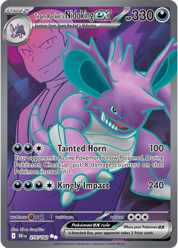 Team Rocket's Nidoking ex - 216/182 [DRI - 216/182] - Cartes Sportives Rive Sud