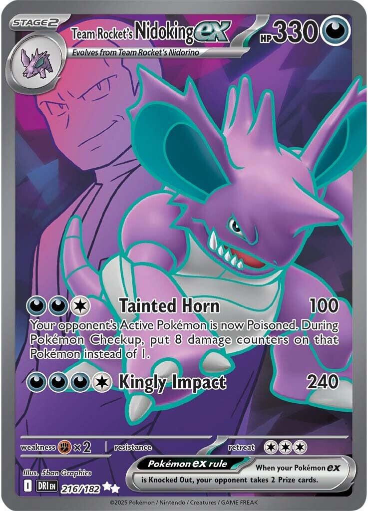 Team Rocket's Nidoking ex - 216/182 [DRI - 216/182] - Cartes Sportives Rive Sud