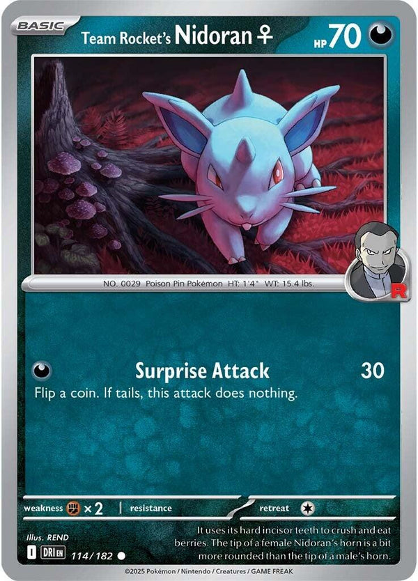 Team Rocket's Nidoran [DRI - 114/182] - Cartes Sportives Rive Sud