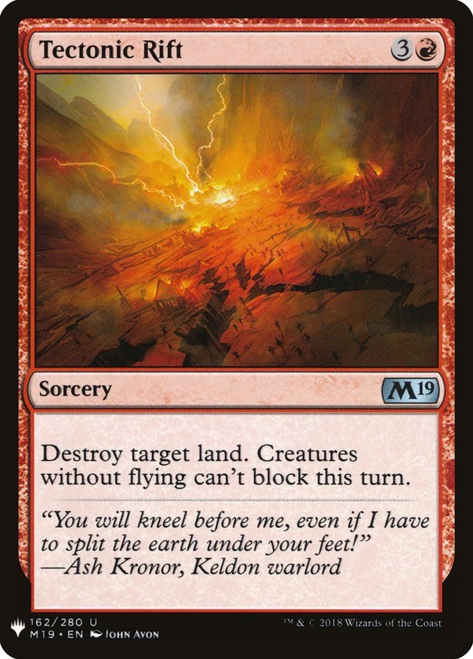 Tectonic Rift [LIST - 162] - Cartes Sportives Rive Sud