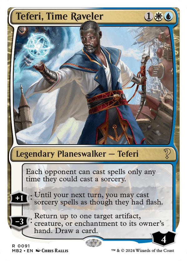 Teferi, Time Raveler (White Border) [MB2 - 91] - Cartes Sportives Rive Sud