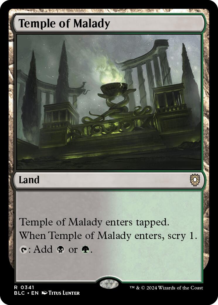 Temple of Malady [BLC - 341] - Cartes Sportives Rive Sud