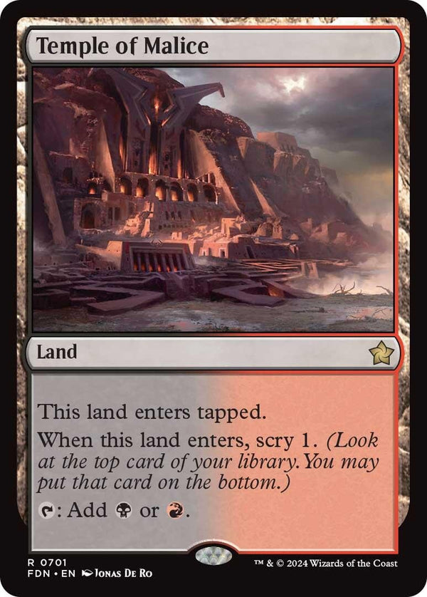 Temple of Malice [FDN - 701] - Cartes Sportives Rive Sud