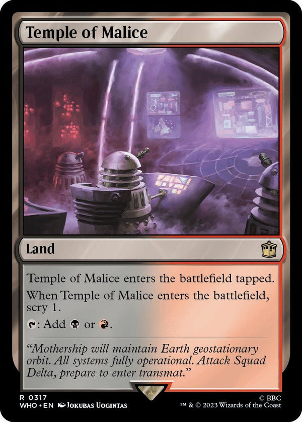 Temple of Malice [WHO - 317] - Cartes Sportives Rive Sud