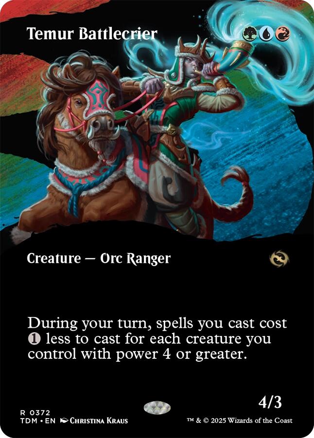Temur Battlecrier (Borderless) [TDM - 372] - Cartes Sportives Rive Sud