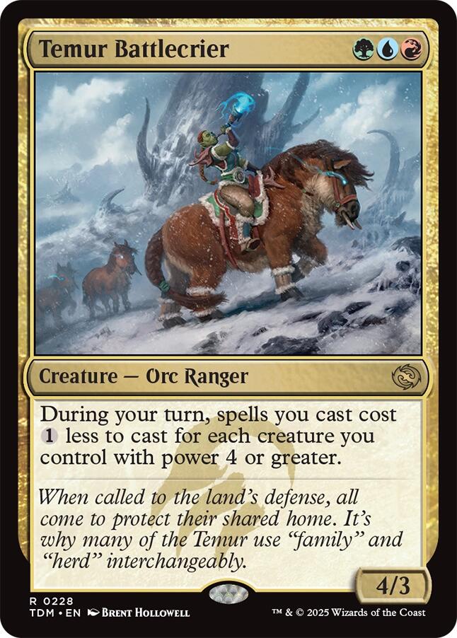Temur Battlecrier [TDM - 228] - Cartes Sportives Rive Sud