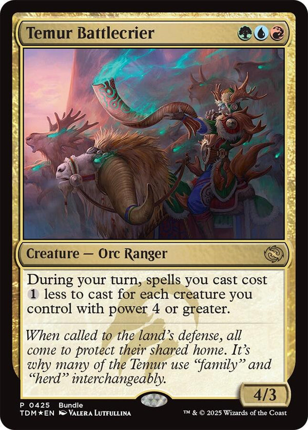Temur Battlecrier [UMP - 425] - Cartes Sportives Rive Sud