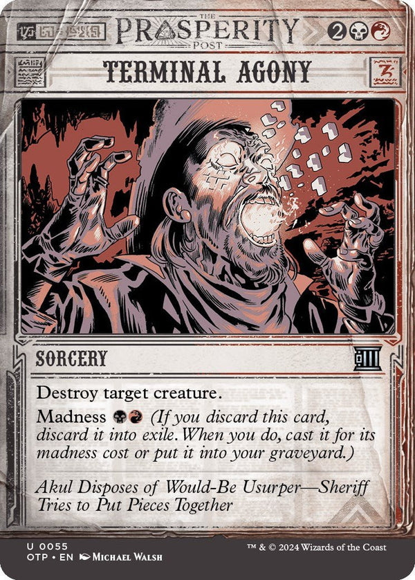 Terminal Agony [OTP - 55] - Cartes Sportives Rive Sud
