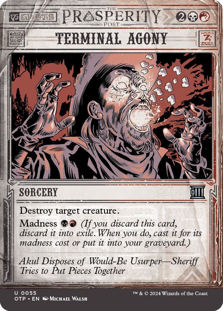 Terminal Agony [OTP - 55] - Cartes Sportives Rive Sud