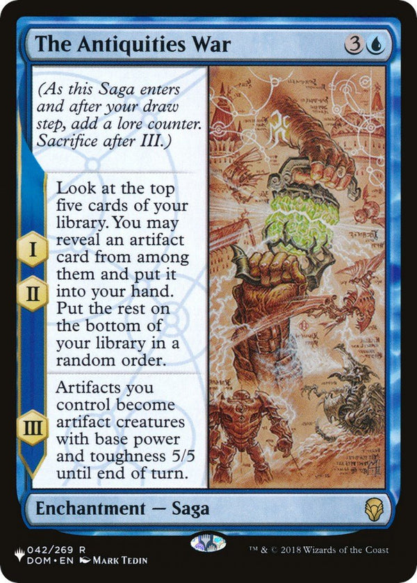 The Antiquities War [LIST - 042/269] - Cartes Sportives Rive Sud