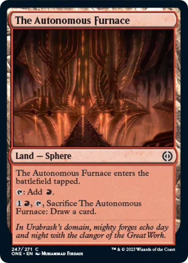 The Autonomous Furnace [ONE - 247] - Cartes Sportives Rive Sud