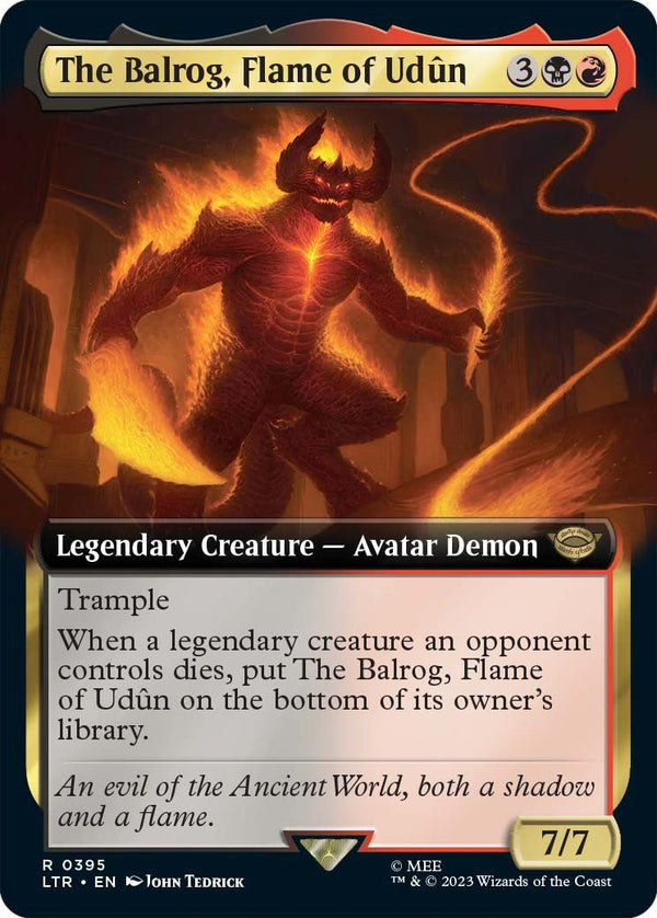 The Balrog, Flame of Udun (Extended Art) [LTR - 395] - Cartes Sportives Rive Sud