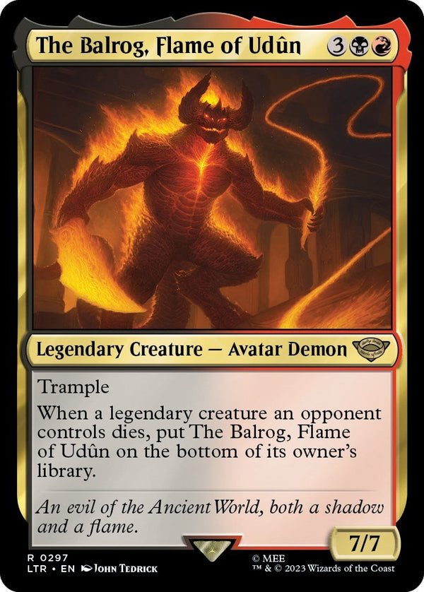 The Balrog, Flame of Udun [LTR - 297] - Cartes Sportives Rive Sud