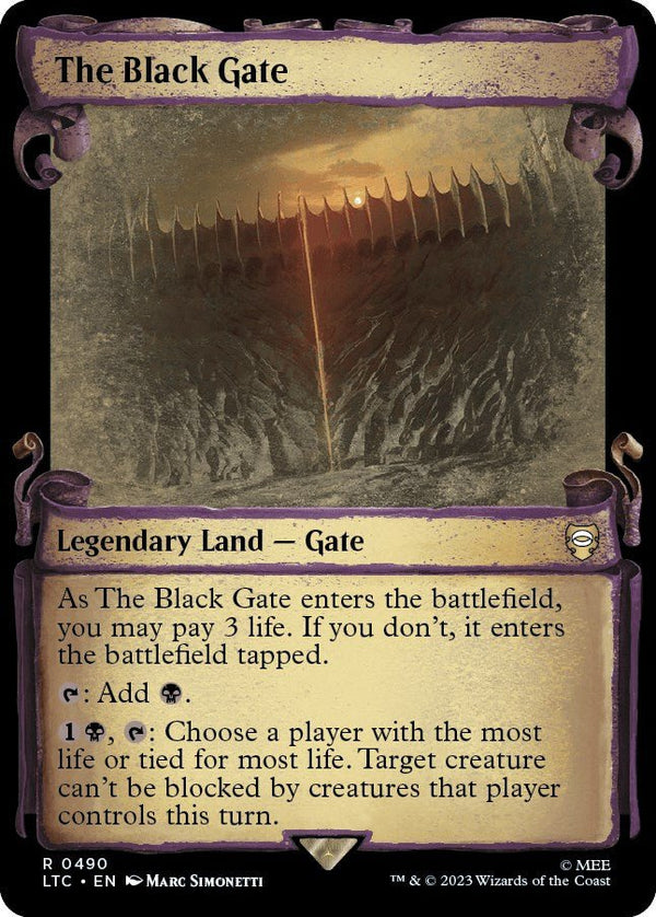 The Black Gate (Showcase Scrolls) [LTC - 490] - Cartes Sportives Rive Sud