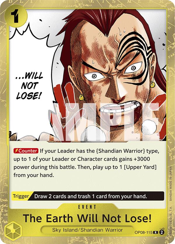 The Earth Will Not Lose! [OP08 - OP08 - 115] - Cartes Sportives Rive Sud