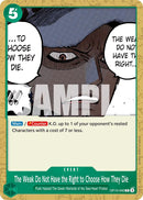 The Weak Do Not Have the Right to Choose How They Die [OP10 - OP10 - 040] - Cartes Sportives Rive Sud