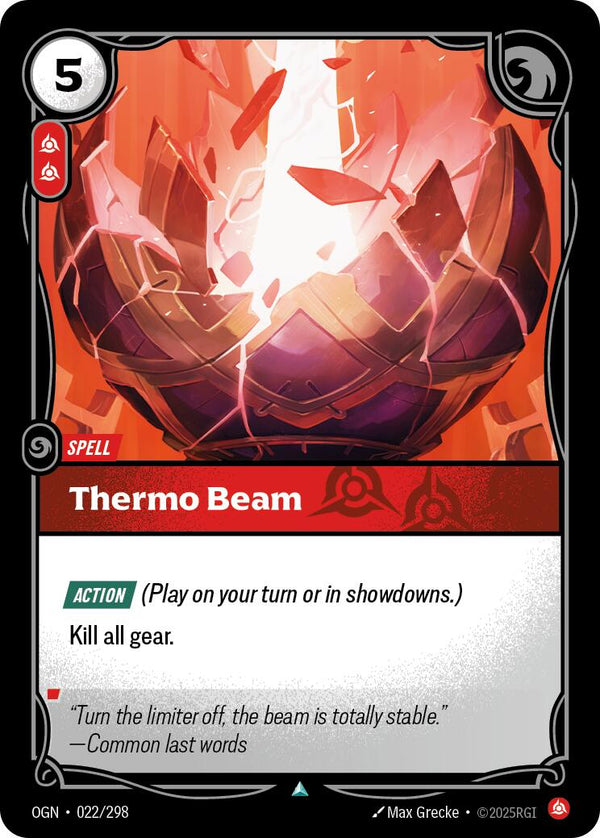 Thermo Beam [OGN - 022/298] - Cartes Sportives Rive Sud