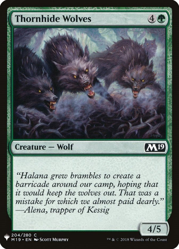 Thornhide Wolves [LIST - 204] - Cartes Sportives Rive Sud