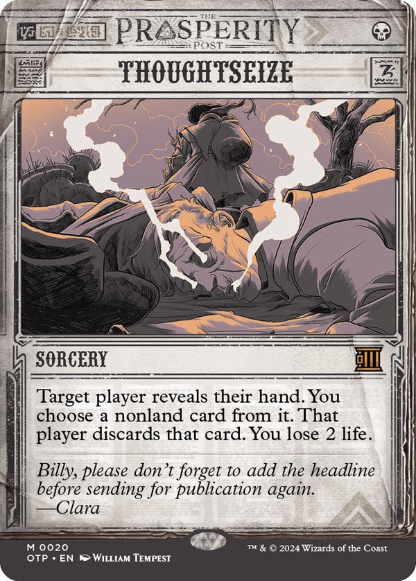 Thoughtseize [OTP - 20] - Cartes Sportives Rive Sud