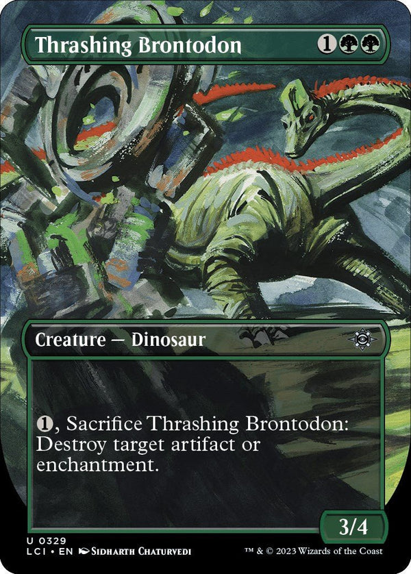 Thrashing Brontodon (Borderless) [LCI - 329] - Cartes Sportives Rive Sud