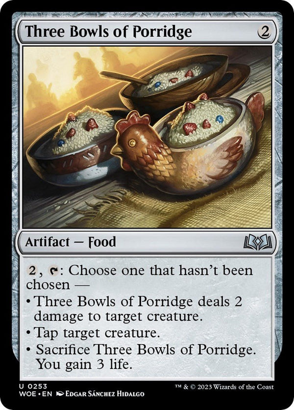 Three Bowls of Porridge [WOE - 253] - Cartes Sportives Rive Sud