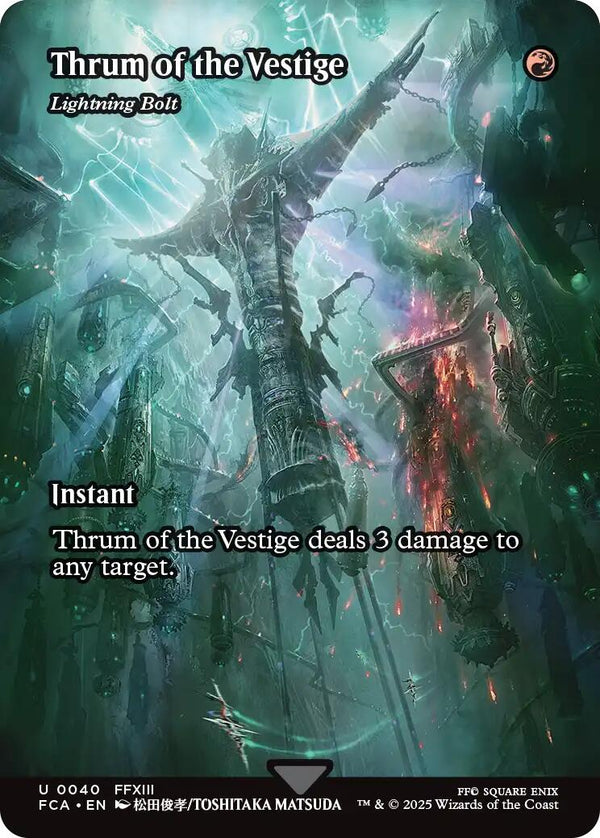 Thrum of the Vestige - Lightning Bolt (Showcase) [FCA - 40] - Cartes Sportives Rive Sud