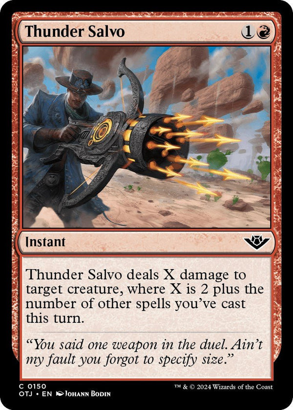 Thunder Salvo [OTJ - 150] - Cartes Sportives Rive Sud