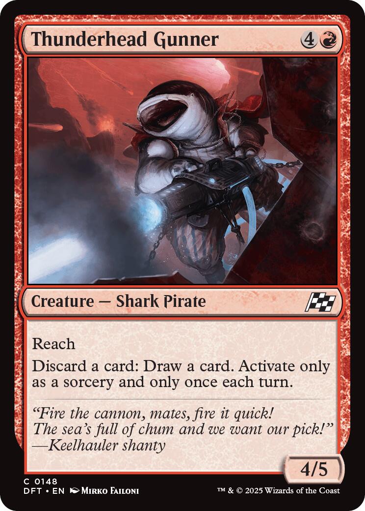 Thunderhead Gunner [DFT - 148] - Cartes Sportives Rive Sud