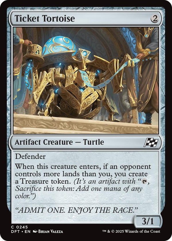 Ticket Tortoise [DFT - 245] - Cartes Sportives Rive Sud