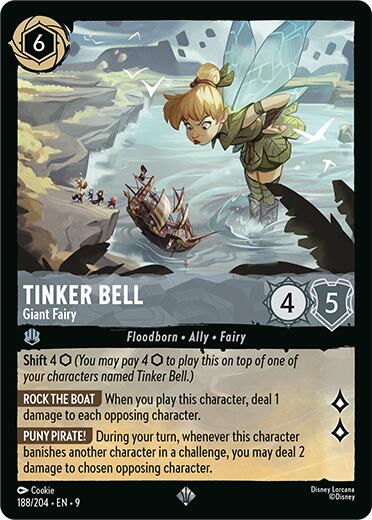 Tinker Bell - Giant Fairy [9 - 188/204] - Cartes Sportives Rive Sud
