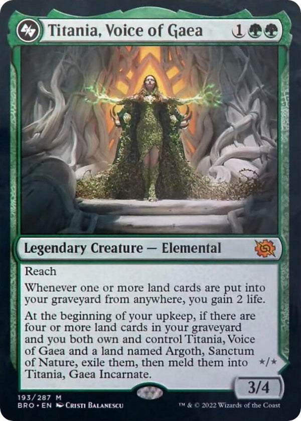 Titania, Voice of Gaea [BRO - 193] - Cartes Sportives Rive Sud