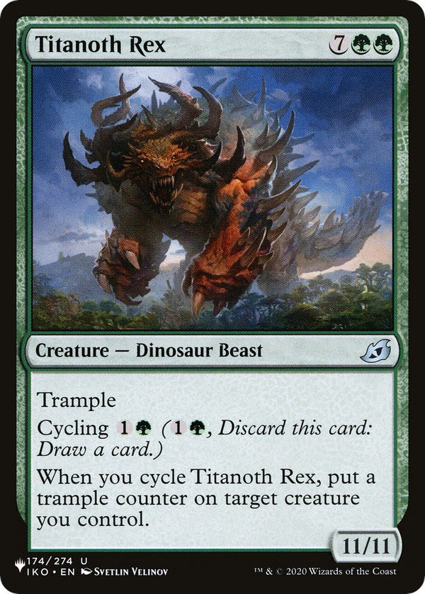 Titanoth Rex [LIST - 174] - Cartes Sportives Rive Sud