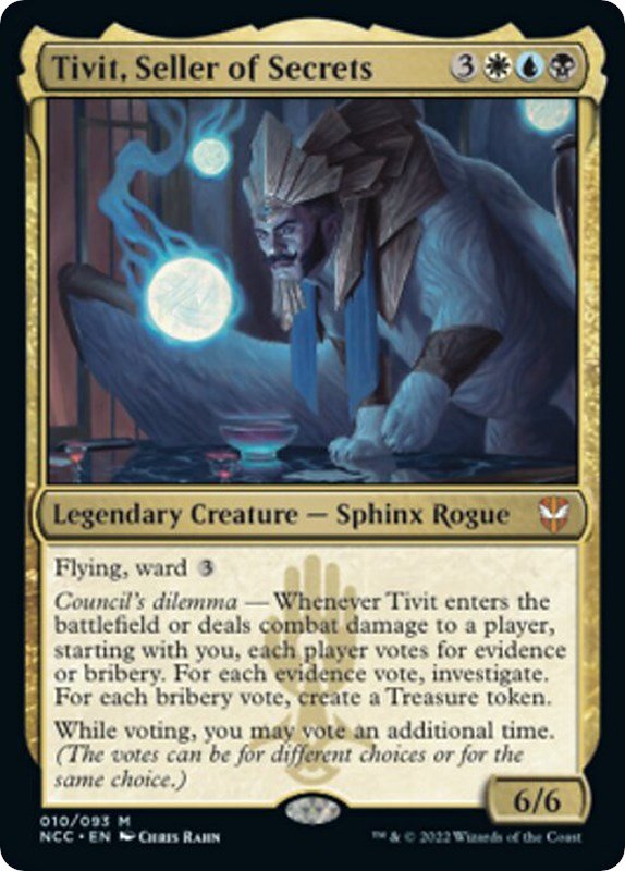Tivit, Seller of Secrets [NCC - 10] - Cartes Sportives Rive Sud