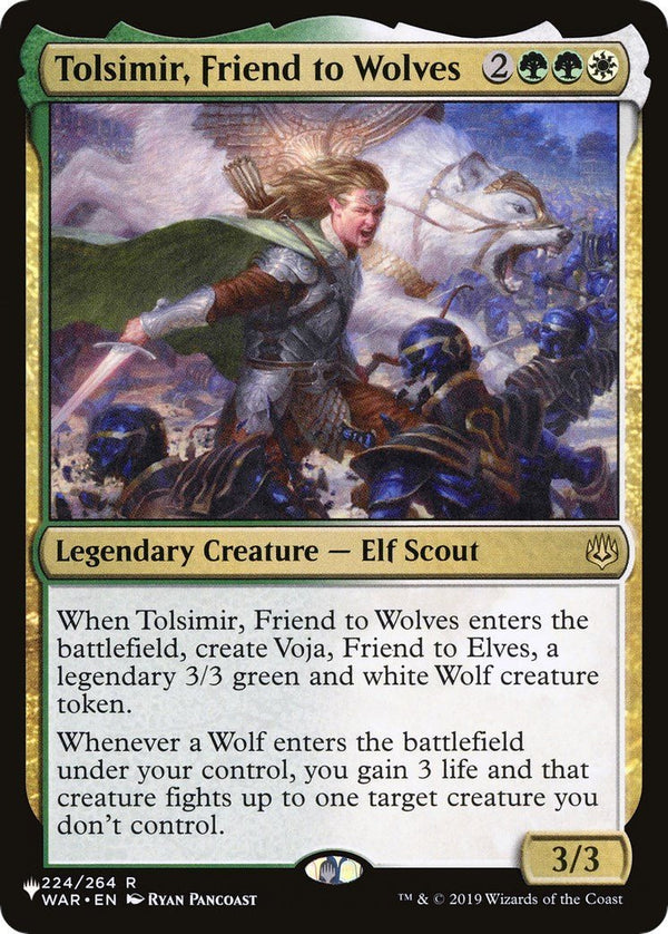 Tolsimir, Friend to Wolves [LIST - 224/264] - Cartes Sportives Rive Sud