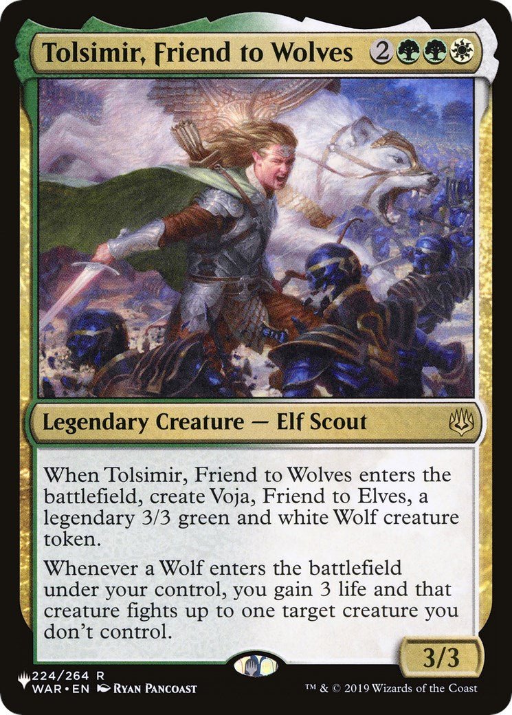 Tolsimir, Friend to Wolves [LIST - 224/264] - Cartes Sportives Rive Sud