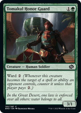 Tomakul Honor Guard [BRO - 195] - Cartes Sportives Rive Sud