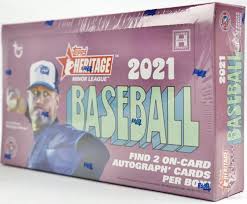 Topps Baseball Heritage 2021 Minor League Hobby Box - Cartes Sportives Rive Sud