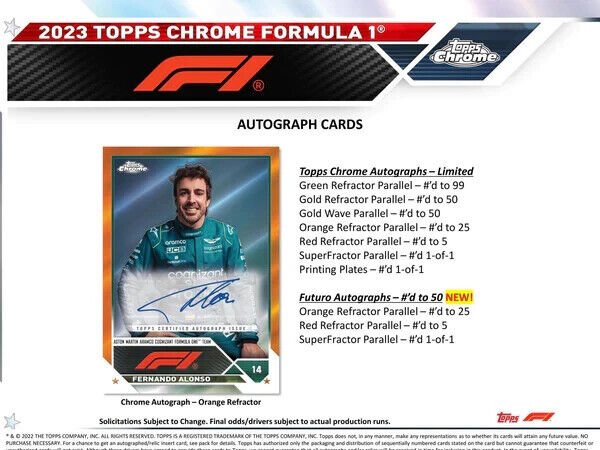 Topps Chrome Formula 1 2023 Hobby Box - Cartes Sportives Rive Sud