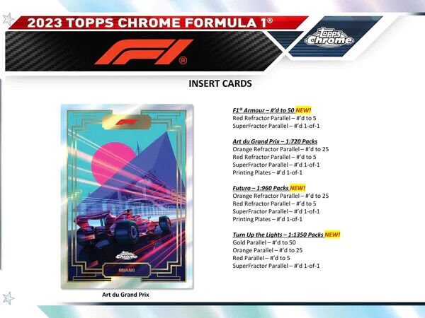 Topps Chrome Formula 1 2023 Hobby Box - Cartes Sportives Rive Sud