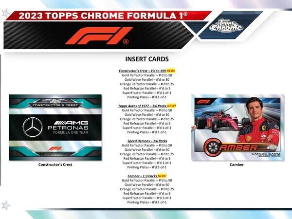 Topps Chrome Formula 1 2023 Hobby Box - Cartes Sportives Rive Sud