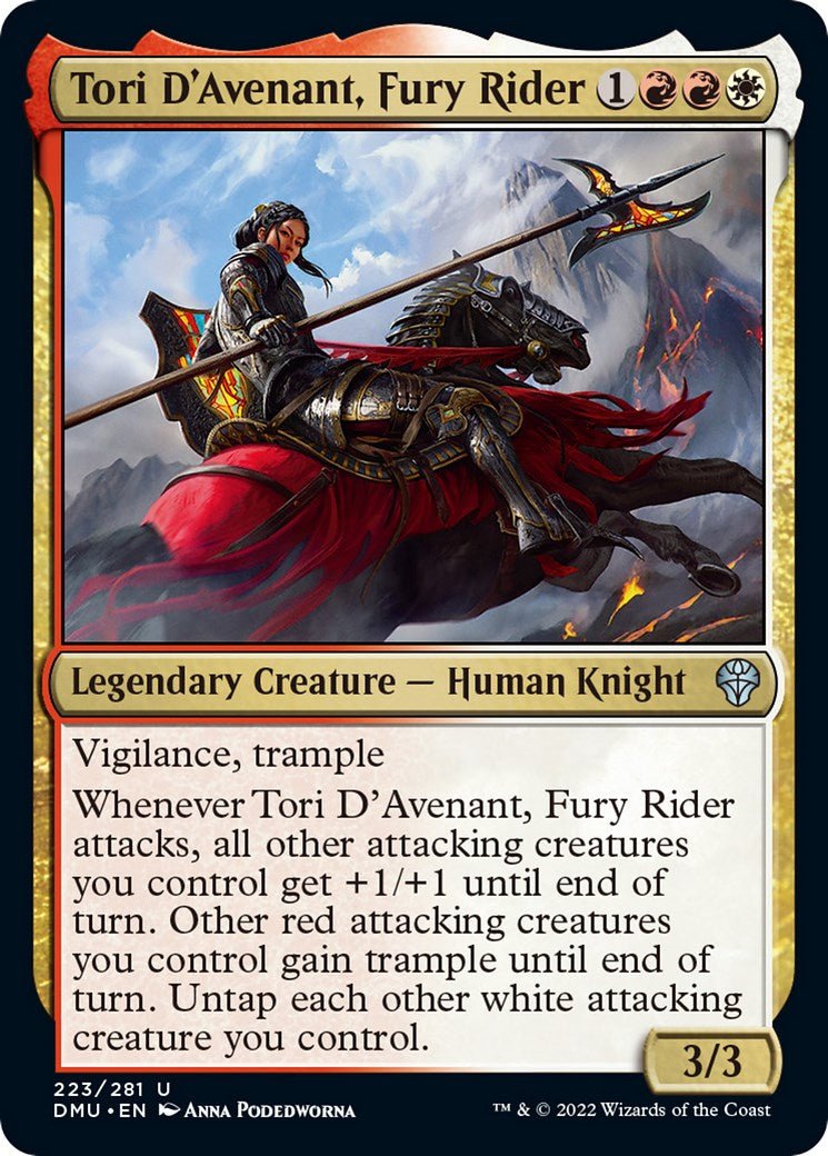 Tori D'Avenant, Fury Rider [DMU - 223] - Cartes Sportives Rive Sud
