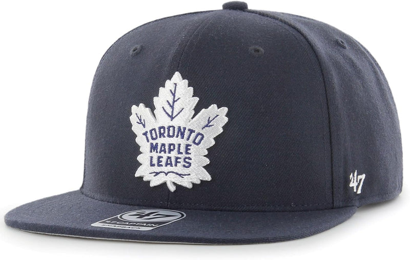 Toronto Maple Leafs 47Brand Captain Snapback Marine Blue - Cartes Sportives Rive Sud