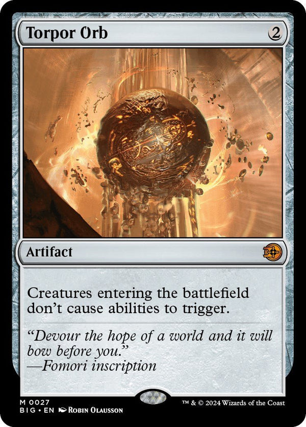 Torpor Orb [BIG - 27] - Cartes Sportives Rive Sud